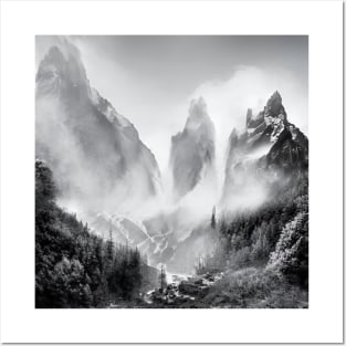 Misty Mountains Posters and Art